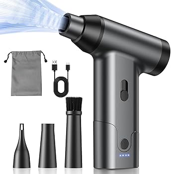 Amazon | エアダスター 電動ブロワー 超強力高速回転 無段階風量